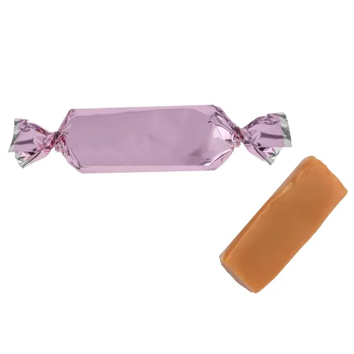 Vista 5 de Caramelos envueltos individualmente en color rosa claro, bolsa de 2 libras, aproximadamente 190