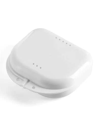 Vista 15 de JMU Estuche de retención con orificios de ventilación, estuche protector bucal contenedor de almacenamiento dental, color negro