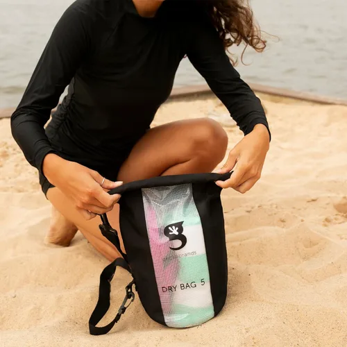 Vista 4 de geckobrands Durable View Dry Bag – Waterproof Roll Top Dry Bag with Translucent Front Panel for Easy Identification