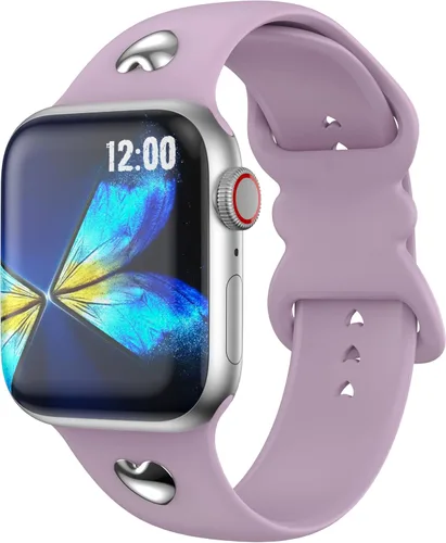 Vista 11 de T-ENGINE Correa compatible con Apple Watch Series 9, 8, 7, 1.61 pulgadas, Series 6, 5, 4, SE de 1.575 pulgadas, Serie 3 de 1.496 pulgadas para mujer