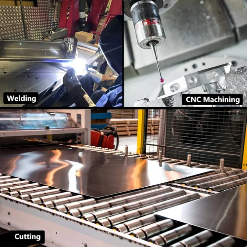 Vista 6 de 6061 T651 Hoja de Aluminio 6 x 12 x 1/4 Pulgada Plana Placa de Aluminio Lisa Cubierta con Película Protectora, Placa de Metal de Aluminio Rectángulo