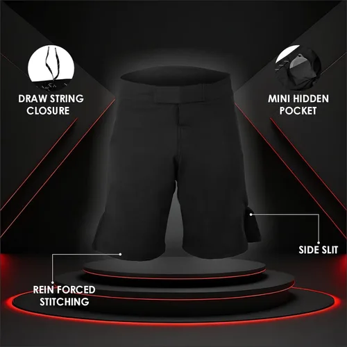 Vista 5 de ROAR-INT MMA Grappling Shorts Kickboxing Muay Thai Shorts BJJ Gym Training Running Athletic Shorts