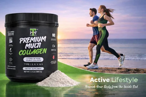 Vista 8 de Péptidos de colágeno múltiple en polvo sin sabor – 5 tipos de complejo de colágeno múltiple (I, II, III, V, X) – Colágeno en polvo hidrolizado