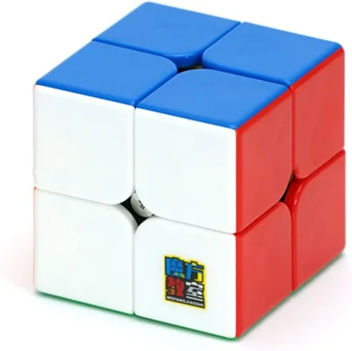 Vista 2 de CuberSpeed Moyu Meilong 2x2 M Cubo de velocidad magnético sin adhesivo MFJS MEILONG 2x2x2 M Cubing Classroom Meilong 2x2 M Speed Cube