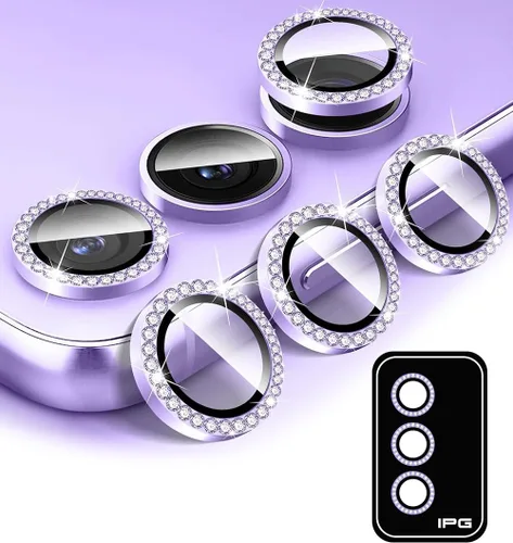 Vista 10 de IPG ProLENS Diamond FRAME - Protector de lente de cámara para Samsung Galaxy Z Flip 7, clase templada de silicato de alúmina, claridad HD