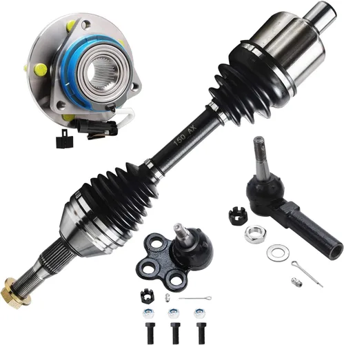 Vista 487 de Detroit Axle - Kit de cubos de rodamiento de rueda delantera de 6 piezas para Dodge Dart 2013-2016, Chrysler 200 2015-2017, 2 cojinetes de rueda