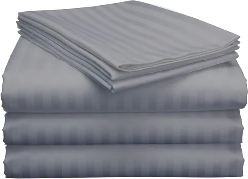 Vista 9 de Juego de sábanas de algodón de 4 piezas para todas las estaciones, color burdeos con 2 fundas de almohada, 800 hilos