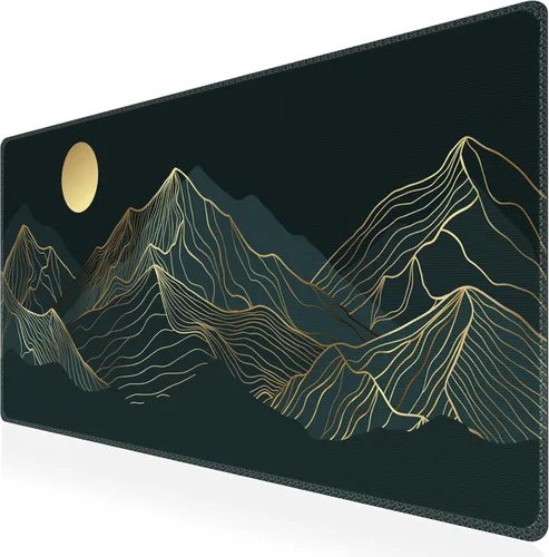 Vista 40 de iCasso Tapete de escritorio, alfombrilla de escritorio grande, alfombrilla de mouse para juegos extendida, alfombrilla de mouse grande