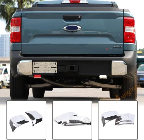Vista 6 de Aunginsy Protector de Parachoques Delantero y Trasero para Auto Compatible con Ford Maverick 2022 2023 2024 Camioneta Pickup Protección de Borde