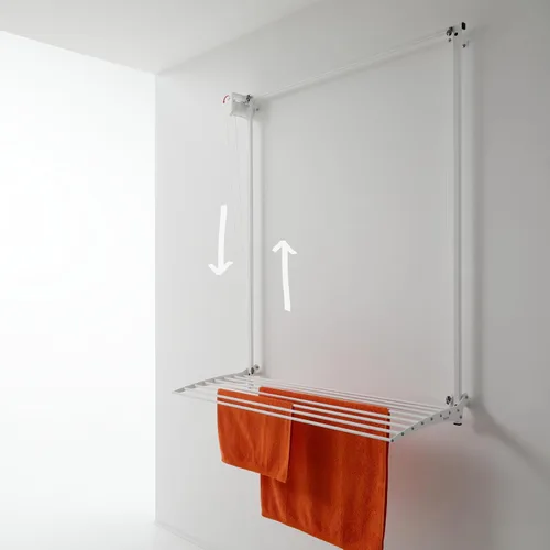 foxydry Estante de secado de ropa para montar en la pared, pared de aireador de ropa, tendedero vertical desplegable (34.6 in / 34.56 pulgadas,