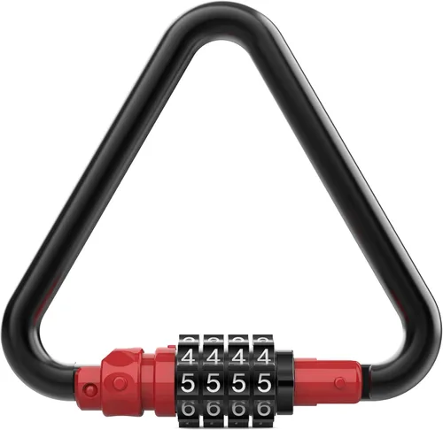 Vista 13 de Locking Carabiner Heavy Duty, Large Carabiner Clip with Combination Lock, 4 inch 25KN Metal D Ring Carbiner, Oval Caribiner, Triangle Caribeaner