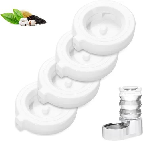 4 Pack Replacement Filters for 3L/3.6L/4.6L/6L/8L Gravity Dog/Pet Water Dispenser, Dog Water Filter Replacement, Triple Filtration Pet Fountain