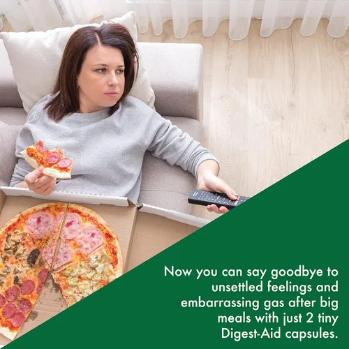 Vista 4 de Digest-Aid - Fórmula completa de enzimas digestivas con prebiótico y probiótico, soporte para la digestión y absorción de nutrientes, alivio