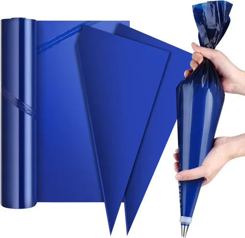 ELECLAND 30 Pcs Disposable Piping Bags, Dark Blue | Extra Large, Thicken, 21Inch, For Cookies Cupcakes Dessert Cakes Decorating