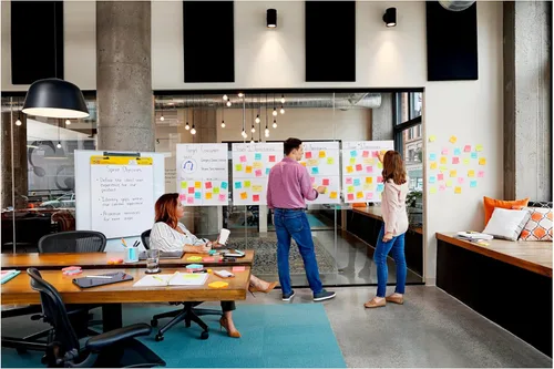 Vista 13 de Post-it Almohadilla de caballete súper pegajosa de 25 x 30 pulgadas, 30 hojasbloc, 2 blocs (560), cuadrícula blanca grande, papel autoadhesivo