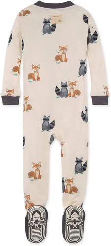 Vista 2 de Burt's Bees Baby Baby Boys' Pajamas, Zip-Front Non-Slip Unisex Footed Sleeper Pjs, Organic Cotton