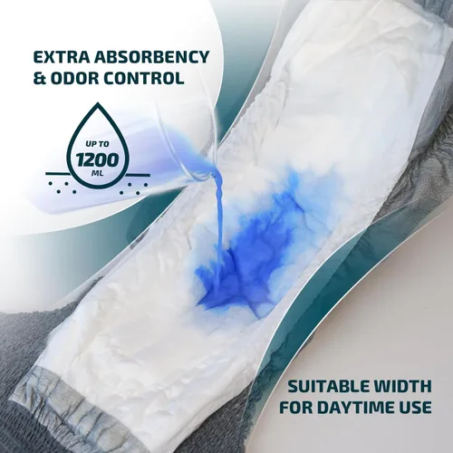 Vista 3 de SUNKISS Ropa interior para incontinencia para hombres, tiras desechables para el día, bragas protectoras para hombres con máxima absorción, mediana