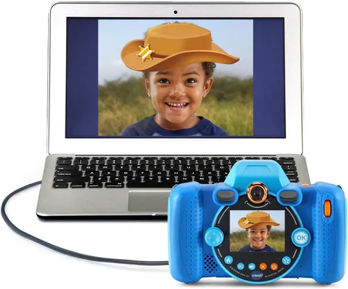 Vista 14 de Cámara VTech KidiZoom Duo FX para Niños, Cámaras Digitales Duales, Azul