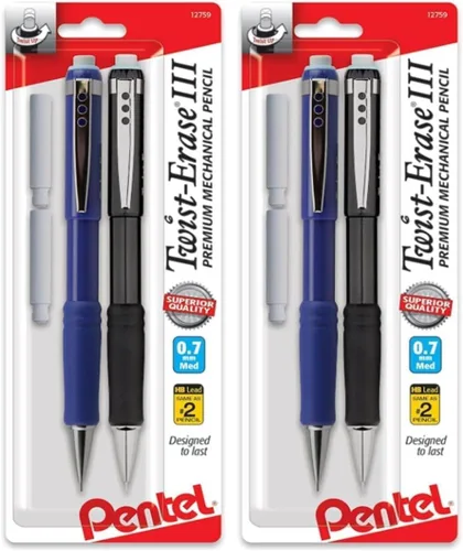 Vista 7 de Pentel Twist-Erase III - Portaminas mecánico (0.5 mm), paquete de 1 unidad, (QE515BPM)