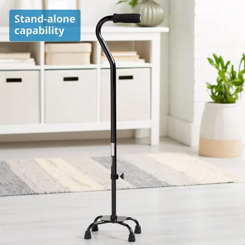 Vista 4 de McKesson Steel Small Base Quad Cane 30 to 39" Height