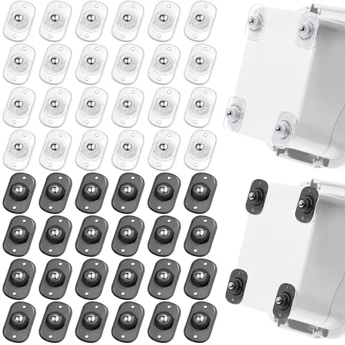 Vista 18 de Honoson 8 Piezas Ruedas Giratorias Autoadhesivas para Electrodomésticos, Rodillos de Electrodomésticos, Deslizadores para Electrodomésticos