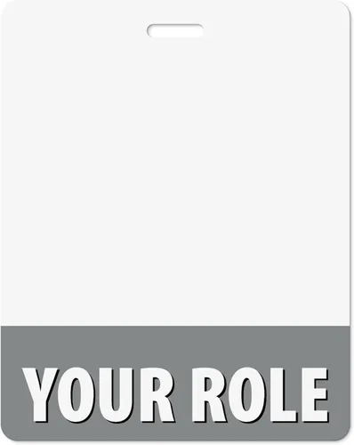 Vista 28 de Insignia personalizada Buddy – en color azul brillante – horizontal de gran tamaño (5 piezas) – Tarjeta de respaldo de doble cara – Duradera