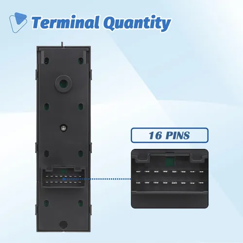 Vista 3 de Interruptor de ventana principal Botón de control de potencia delantero izquierdo lado del conductor compatible con Hyundai Tucson 2010 2011 2012