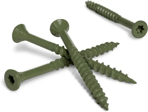 Vista 3 de Deck Plus 48408 Tornillos para madera #10 x 3-1/2", verde, caja de 5 libras (paquete de 2)
