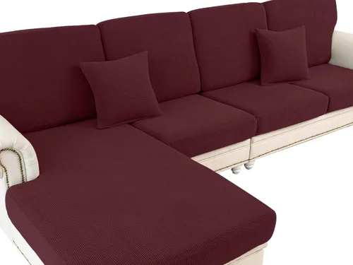 Vista 17 de Funda de Cojín de Sofá Funda de Cojín de Asiento Funda Elástica para Sillón Fundas Separadas para Sofá Seccional Protector de Muebles