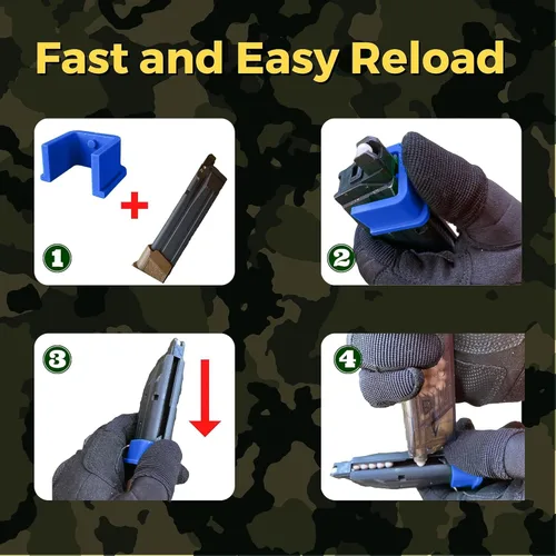 Vista 2 de Cargador de velocidad Airsoft para cargadores de pistola Recarga rápida y fácil