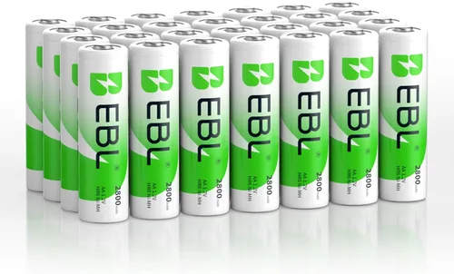 Vista 8 de EBL AA 2800mAh Baterías recargables Ni-MH de alto rendimiento, paquete de 4