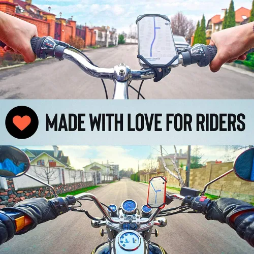 Vista 6 de Upgraded 2025 Bicycle & Motorcycle Phone Mount - The Most Secure & Reliable Bike Phone Holder for iPhone, Samsung or Any Smartphone.