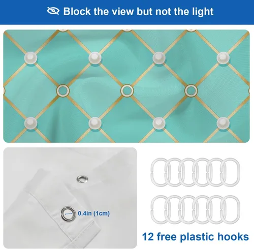 Vista 87 de Shrahala Father and Child Embracing No Hooks Shower Curtain with Snap in Liner Set, Tender Moment Captured Bathroom Décor Polyester Fiber Waterproof