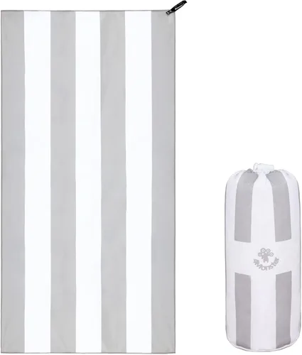 Vista 203 de 4Monster Toalla de playa de microfibra de secado rápido, toalla de viaje ligera súper absorbente para nadadores, toalla de camping sin arena