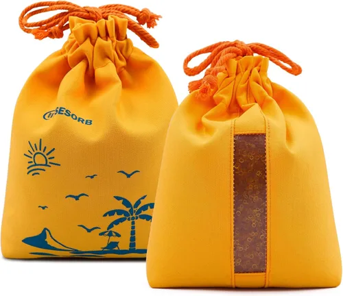 Vista 9 de Wisesorb Cuentas de gel de sílice indicadoras de azul a rosa, deshumidificador desecante reutilizable del gel de sílice de 2 libras