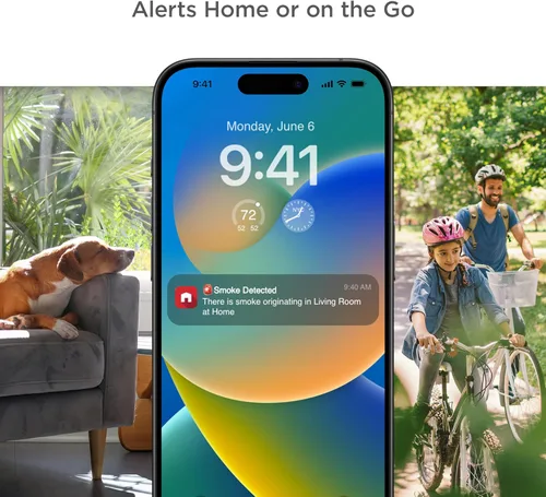 Vista 5 de First Alert Batería SC5 alarma inteligente de humo y monóxido de carbono, SMCO600NV, paquete de 1