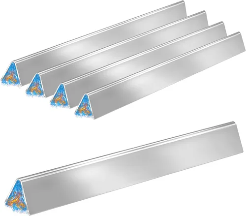 Vista 14 de GasSaf Barras aromatizantes de 17.5 pulgadas para Weber Genesis 300 E310 E20 E330, barras aromatizantes 7620 7621 para parrillas Weber Genesis 300