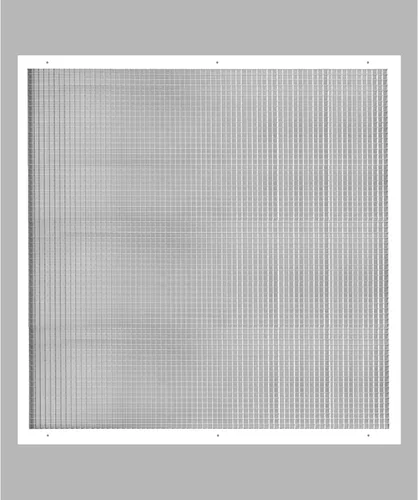 Vista 52 de HVAC Premium Rejilla de aire de retorno Eggcrate con núcleo cúbico de 6 x 6 pulgadas, aluminio a prueba de óxido, cubierta de conducto