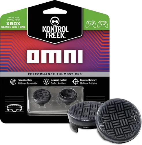 Vista 11 de KontrolFreek Omni for Xbox One and Xbox Series X Controller 2 Performance Thumbsticks 2 Low-Rise Concave Blue