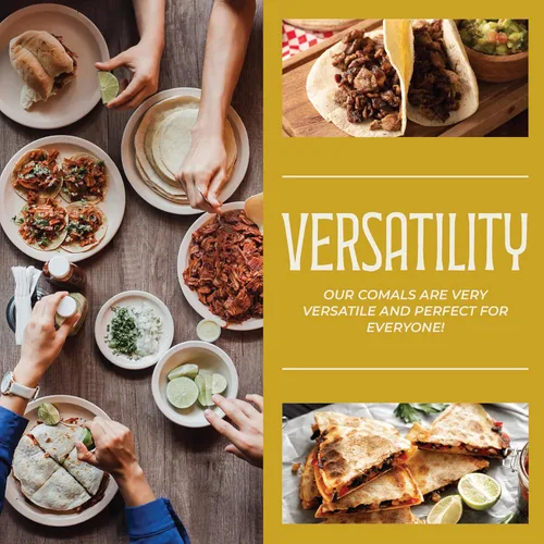 Vista 6 de CONCORD Juego de utensilios de cocina de acero inoxidable de 3 piezas de 22 pulgadas. Comales Discada Set