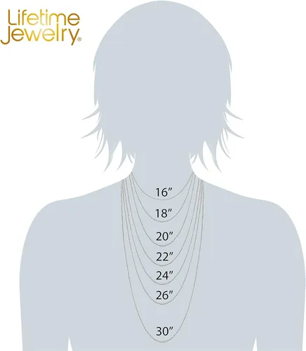Vista 7 de LIFETIME JEWELRY 1.4mm Box Chain Necklace for Women and Men 24k Real Gold Plated