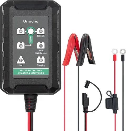 LiFePO4 - Cargador de batería de litio de 14.4 V 1.5 A para baterías de fosfato de hierro y litio, cargador inteligente automático para baterías de