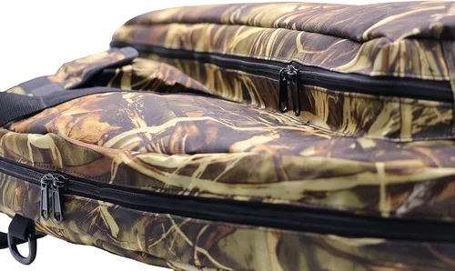 Vista 8 de Silfrae Estuche de arco compuesto Estuche acolchado de lazo suave Bolsa de transporte de lazo ligero con bolsillo de flecha