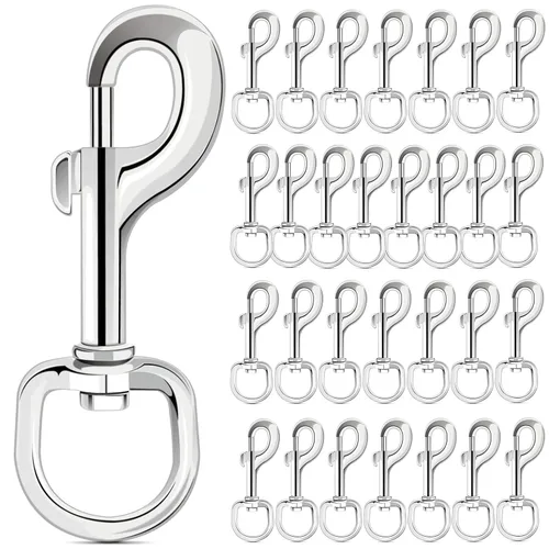 Vista 8 de ERKOON Ganchos de perno giratorios con ojo giratorio extra grandes de 4.23 pulgadas, capacidad de carga de 220 libras, clips de bandera de extremo