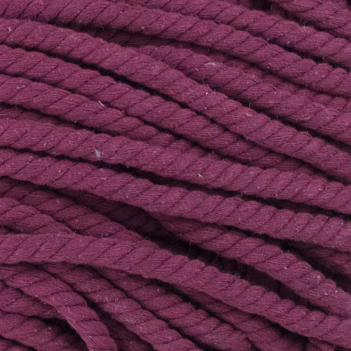 Vista 82 de Cuerda de algodón trenzado súper suave de 3 hebras (negro, 1 pulgada x 10 pies)