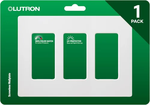 Vista 12 de Lutron Claro Placa Cubierta para Interruptor de Luz, Placa de Pared de 3 Posiciones, para Interruptores de Luz Decorativos, Cubierta de Interruptor