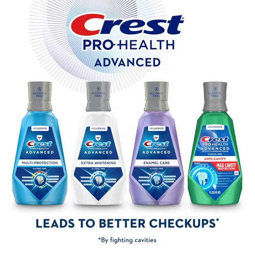 Vista 10 de Crest Pro-Health Advanced - Enjuague bucal con máxima protección contra caries, menta suave, 2 x 1 litro