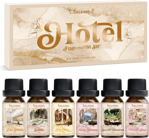 Vista 18 de Juego de aceites aromáticos SALKING para cafetería, set de aceites esenciales premium para difusor, aceite perfumado para hacer jabón y velas