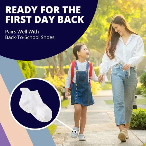 Vista 6 de LA ACTIVE - Calcetines antideslizantes para bebés y niños y niñas pequeños, con agarre antideslizante, uso escolar