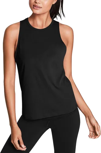 Vista 2 de Mippo Workout Tops for Women Open Back Yoga Shirts Tank Tops Athletic Tops Gym Workout Clothes